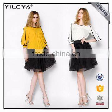 New Fashion Chiffon Blouse 2017,different Types of Fashion Women Blouse Tops Design photo-4