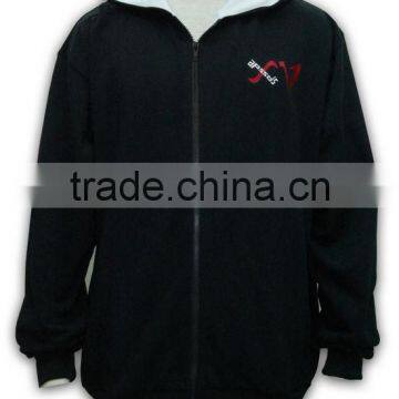 China Manufacture High Quality Tailored Made Pocket Side Zipper Hoodie photo-2
