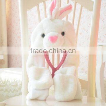 Husky Plush Animal Hat / Scarf / Mittens - Husky photo-6