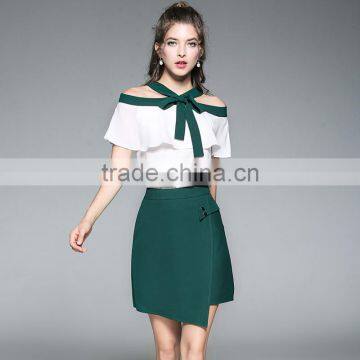 Dress In Casual Dresses 2017 New Designs Elegant Wedding Fawors Daily Off The Shoulder Sexy Dresses Two Pieces photo-2