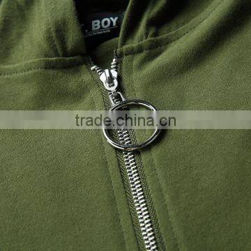 Cotton Short Sleeve Hoodie Army Greem t Shirt Men for Resale photo-4