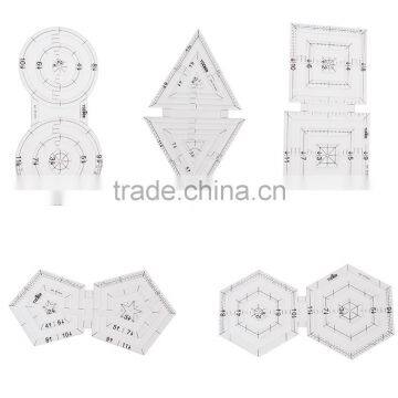 Patchwork Ruler 6, 5, 3 Style Mixed Sales China Taiwan Acrylic Material Standard Scale Patchwork Ruler Available photo-2