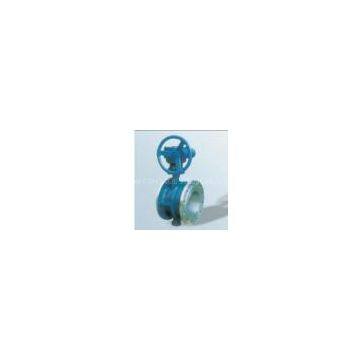 Worm wheel expansion metal seal butterfly valve