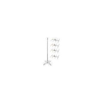 Spinner Display Racks Pink Floor Spinner Rack w/ Pegboard Display Hooks ENSP010