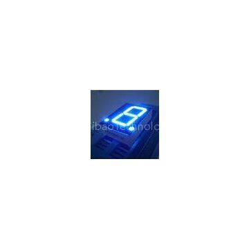 High Brightness Blue 7 Segment Led Display Single Digit 0.8 Inch OEM / ODM