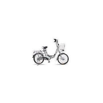 20 Inches Battery Powered Bicycles Sliver Commuter Electric Bike 48V8Ah