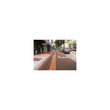 Outside Walkway Red Clay Paving Brick for Road Paving Smooth Face / Low Water Absorption