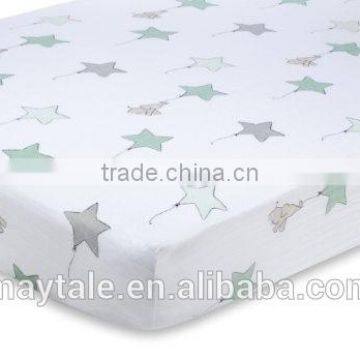 Muslin Fitted Crib Sheet with Certified Organic Cotton and Pre-washed