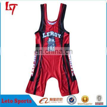 Inveterate top quality wrestling singlet custom wrestling sets sublimation wrestling suits