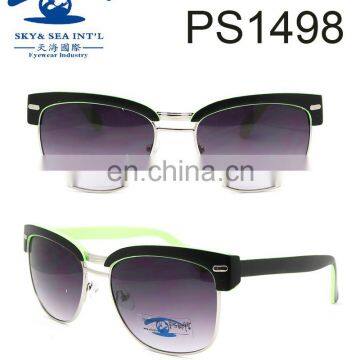 PC double metal bridge PC metal sunglasses