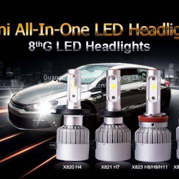 Hot selling automotive car led H7 60W LED headlight bulbs with fan