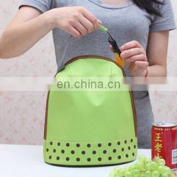 2017 Picnic Insulated Cooler Zipper Lunch Bags for Girls School Students New Insulation Wave Point Lunch Bag Storage Bags