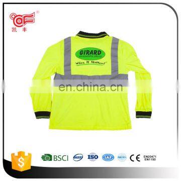 Cheap hi Vis Safety Reflective T-shirt With Long Sleeve and Pockets KF-039 photo-2