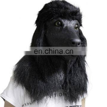 HUIZHOU Education Toys Deluxe Quality Black Poodle Dog Mask for Party