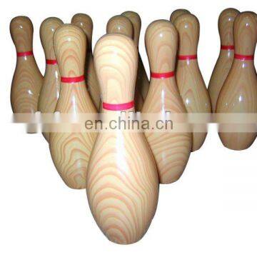 Inflatable bowling pins game