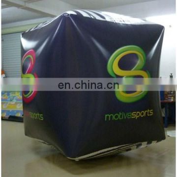 inflatable cube with full digital printing for water triathlons advertising