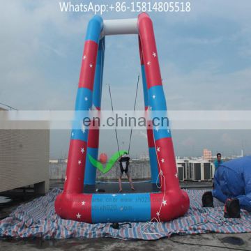 Newly crazy fun Inflatable Bungee Jumping Trampoline for adult and children