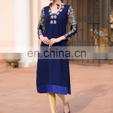 VIva n Diva navy blue stylish kurti