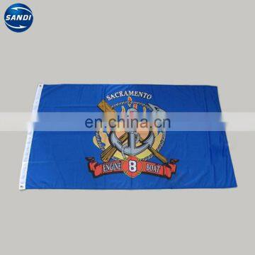 Custom logo printed advertising polyester flag