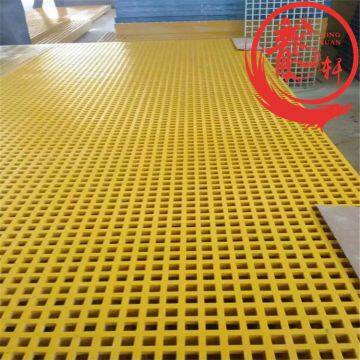 Fiberglass Non Slip Grating Grating Plastic Open Mesh Flooring