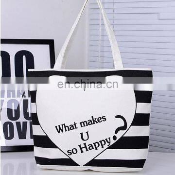 Reusable 100% Cotton Canvas Eco Friendly Large Tote Bag Printed