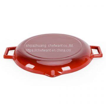 Cast Iron Cookware /Enamel Cast Iron Round Non-stick Grill Griddle Cooking Pan photo-3