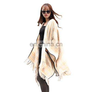 100% Acrylic Khaki Women Scarf Cappa photo-2