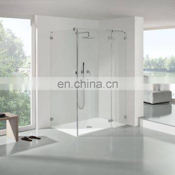 8mm 10mm Thick Tempered Frameless Shower Glass Door for Bathroom photo-3