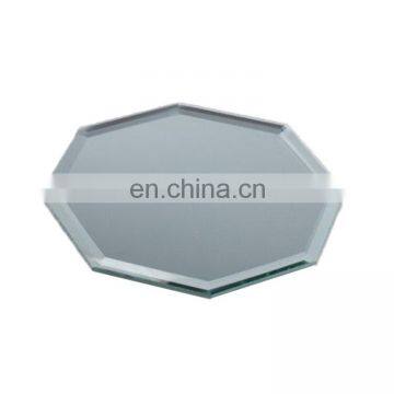Octagon Shape Glass Table Mirror For Mirror Tray and Mirror Candle Plate