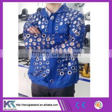 Blue color Tatting protective safety clothing zinc holes manufacturer price (V056)