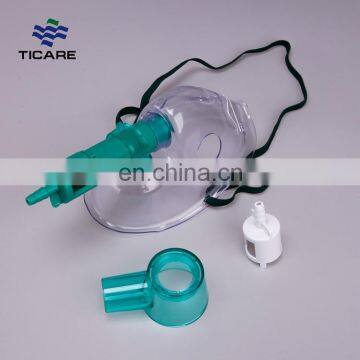 Light green oxygen adjustable template venturi mask with 2m tube