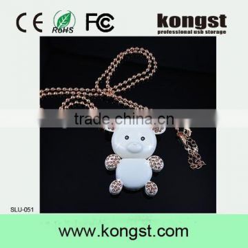 OEM design diamand the little bear usb flash drive,Jewelry diamond usb flash drive 2.0,Usb memory stick