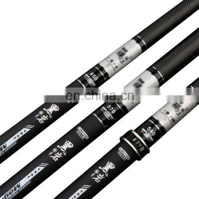 Wholesale Super Hard Ultra Light 4.5m 4.8m High Quality Bass Fishing Spinning Rod Carbon Fiber Fishing Rod Telescopic Portable Carp Fishing Rod