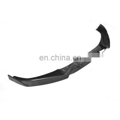 3PCS/SET Carbon Fiber Front Bumper Lip Spoiler for Audi A4 B9 SLINE S4 Sedan 4-Door 2017-2018