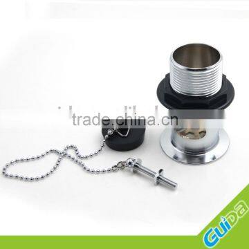 Basin Waste for Vanity Unit for Integral Overflow With Rubber Plug and Chain