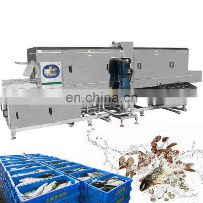 Plastic Crate Washing Machine Drying Machine /Plastic Tray And Basket Washer