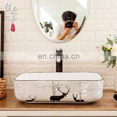 Elk Forest Models Nordic Toilet Bathroom Washbasin on the Counter photo-3