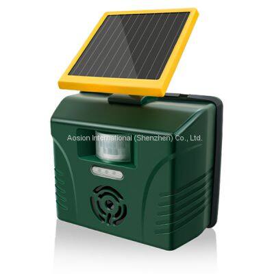 Waterproof Solar Ultrasonic Animal Garden Cat Chaser Birds Repellent photo-5