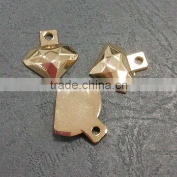 Diamond shape zinc alloy metal zipper pullers