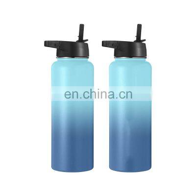 Double Wall Wide Mouth Vacuum Flask Insulated Outdoor Sports Drink Bottle Custom Stainless Steel Water Bottles photo-3