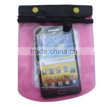 Plastic waterproof dry bag cell phone rain protection bag factory