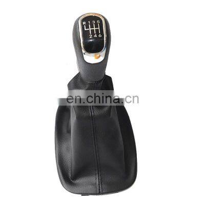5/6 Speed Chrome & Leather Manual Gear Shift Knob Shifter Lever Handle Stick For Skoda Fabia 1 MKI 2000 -2008 photo-5