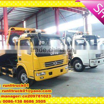 dongfeng 4*2 flatbed tow truck