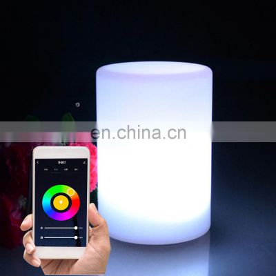 battery powered Custom Tuya APP Control Smart living room Restaurant Cordless Rechargeable Led Table Night Light Lamp