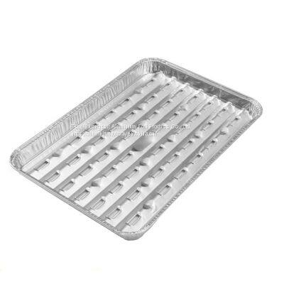 Foil Barbecue Plate Filter Oil Outdoor Camping Picnic Pan