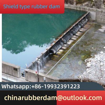 Overall slope pillow type rubber dam factory construction, separate water, flood and gas shield dam in stock