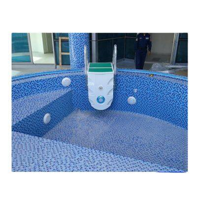 wall-hung pipeless swimming pool filter with Water circulation filtration system and disinfection system inside