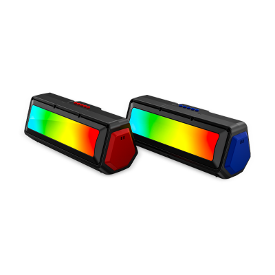 SING-E ZQS3208 Computer Speakers PC Speaker Colorful RGB Lights with Switch Button Surround Sound Portable Wireless Speaker