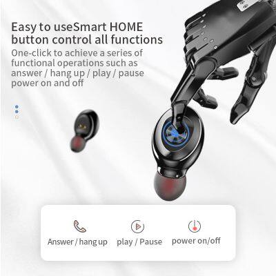 XG8 Digital Power Display LED Colorful Mini Portable in Ear Stereo TWS Blueooth Earphone Wireless Earbuds photo-4