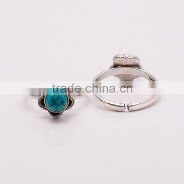 TURQUOISE TOE RING sterling silver jewelry wholesale,WHOLESALE SILVER JEWELRY,SILVER EXPORTER,SILVER JEWELRY FROM INDIA